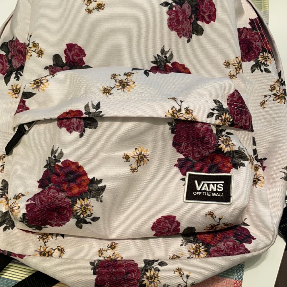 Vans flower backpack!
